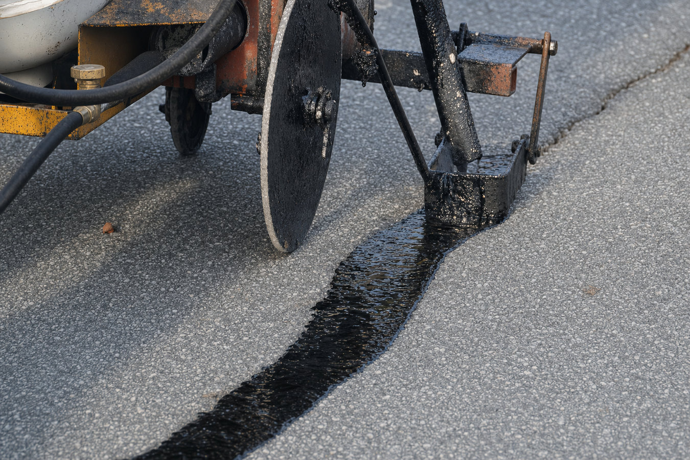 Asphalt crack sealing in Yucaipa, CA